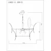 Стеклянная подвесная люстра Gramercy 15602-11 ANB+CL iLamp