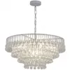 Стеклянная подвесная люстра Boonden 4604-8P белая Favourite