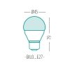 Лампочка светодиодная Bilo 5w 23043