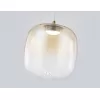 Стеклянный подвесной светильник High Light LH11093 цвет янтарь цилиндр Ambrella