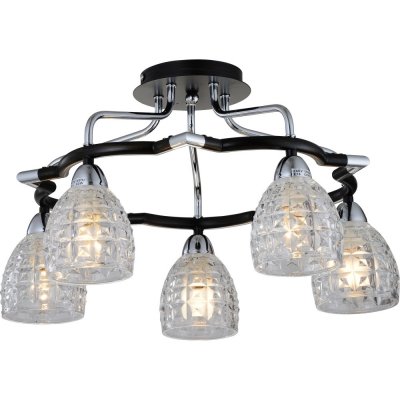 Потолочная люстра 412 412-05-63CDW chrome + dark wengue N-Light