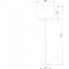Торшер Umberto 16033 Umberto цилиндр белый TK Lighting
