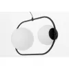 Стеклянный подвесной светильник Panari LDP 1210-2-PR BK белый форма шар Lumina Deco