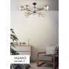 Стеклянная потолочная люстра Fasano OML-94207-12 форма шар прозрачная Omnilux