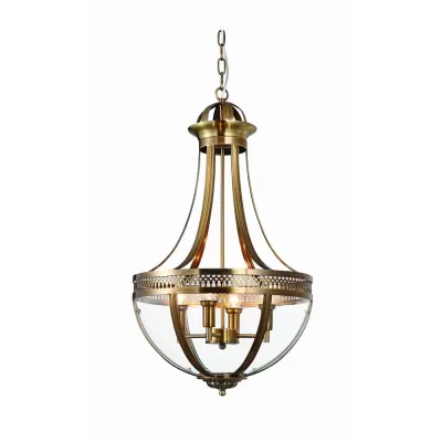 Подвесная люстра Capitol KM0287P-6 antique brass DeLight Collection