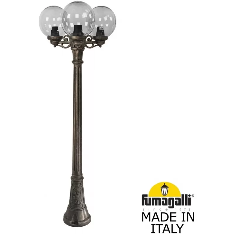 Наземный фонарь GLOBE 250 G25.158.S30.BZF1R форма шар Fumagalli Наземный фонарь GLOBE 250 G25.158.S30.BZF1R форма шар Fumagalli