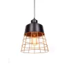 Подвесной светильник Bagsy LDP 7933 BK конус желтый Lumina Deco
