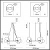 Стеклянная подвесная люстра Tovi 4818/14 форма шар прозрачная Odeon Light