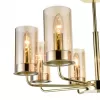 Стеклянная потолочная люстра Licia VL1924L08 цвет янтарь цилиндр Vele Luce