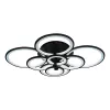 Потолочная люстра Ring A001/8 BK круглая белая iLedex