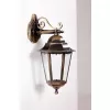 Стеклянный настенный фонарь уличный PETERSBURG M 79802M/02 Gb прозрачный Oasis Light