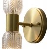 Стеклянное бра Brass V11018-2W прозрачное