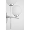 Стеклянный настенный светильник Marsiada LDW 6033N-2 RT CHR белый форма шар Lumina Deco