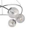 Стеклянная подвесная люстра Molecule 1110/6PL форма шар прозрачная Escada
