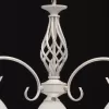 Стеклянная подвесная люстра Ариадна 450018103 белая DeMarkt