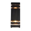 Стеклянный настенный светильник уличный Exmoor 30013W/02 прозрачный Escada