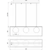 Стеклянный подвесной светильник Trinity FR5113PL-03G форма шар белый Freya