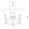 Точечный светильник COB 565284 серый Deko-Light