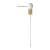 Стеклянный настенный светильник Meridian 10132/C Gold белый форма шар Loft It