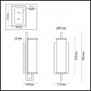 Стеклянное бра Rena 4654/1W цилиндр прозрачное Odeon Light