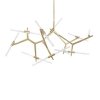 Стеклянная подвесная люстра Agnes 10399/20 GD белая цилиндр Loft It
