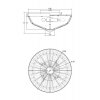 Хрустальная потолочная люстра Facet MOD094CL-04G конус прозрачная Maytoni