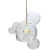 Стеклянный подвесной светильник Bubbles 9214P/5 прозрачный форма шар DeLight Collection