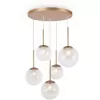 Стеклянный подвесной светильник Basic form MOD521PL-05G белый форма шар Maytoni