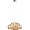 Стеклянный подвесной светильник Isola WE219.03.143 цвет янтарь Wertmark