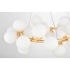 Стеклянный подвесной светильник Marsiada LDP 6033-25 FGD форма шар белый Lumina Deco