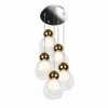 Стеклянный подвесной светильник Blossom C4476-5R GL форма шар прозрачный iLedex