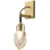 Стеклянное бра Wall lamp 8960-1W brass/clear прозрачное DeLight Collection