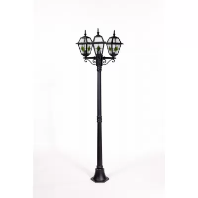 Наземный фонарь FARO lead GLASS 91108B lgG Bl Oasis Light Уличный