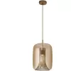 Стеклянный подвесной светильник Kriss 8526 цвет янтарь цилиндр Mantra