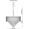 Хрустальная подвесная люстра Ellie A1027SP-10CC прозрачная Artelamp