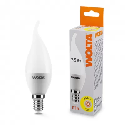 Лампочка светодиодная  25YCD7.5E14 Wolta