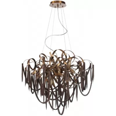 Подвесная люстра Chainy 5066/12 Odeon Light коричневая