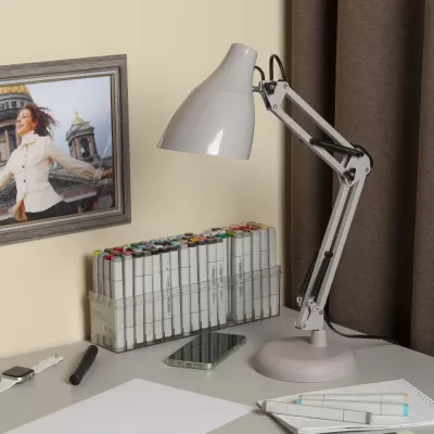 Офисная настольная лампа N-123 N-123-Е27-40W-GY ЭРА