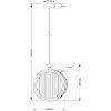 Стеклянный подвесной светильник Lauria LAU-ZW-2(Z)310/R прозрачный цилиндр Kutek