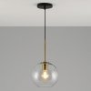 Стеклянный подвесной светильник Sumatra V2110-P форма шар прозрачный