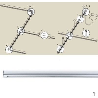 Шинопровод Urail C 96866 Paulmann для трековых светильников