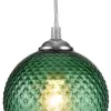 Стеклянное бра Chance 10197/1S Green форма шар прозрачное Escada