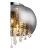 Стеклянная потолочная люстра Kalla 15809D1 форма шар серая Globo