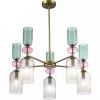 Стеклянная потолочная люстра Gea SL2000.202.05 цилиндр ST Luce