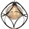 Стеклянный подвесной светильник Brown 81458/1P форма шар цвет янтарь Natali Kovaltseva
