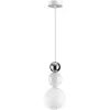 Стеклянный подвесной светильник Bonbones 6559/1 форма шар белый Lumion