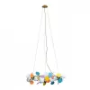 Стеклянная подвесная люстра Matisse 10008/1050 mult форма шар белая Loft It
