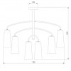 Стеклянная потолочная люстра Omber 70137/6 латунь конус бежевая Eurosvet
