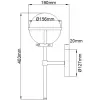 Стеклянное бра Hollis HK-HOLLIS1-O-HB-BATH белое форма шар Hinkley
