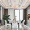 Хрустальная потолочная люстра Sorrento-7019 377019/6/300/470 GD прозрачная цилиндр